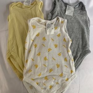 3 Uniqlo Baby sleeveless Airism Onesies